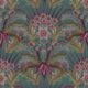 Morning Flowers Wallpaper - Colorway: Tropical Teal - Swatch