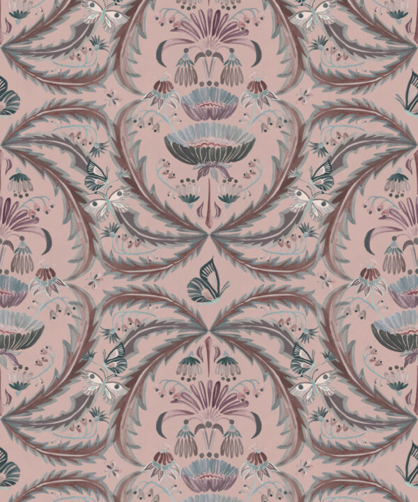 Magical Mariposa Wallpaper - Colorway: Dusk - Swatch