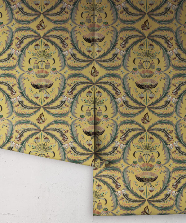 Magical Mariposa Wallpaper - Colorway: Gold - Rolls