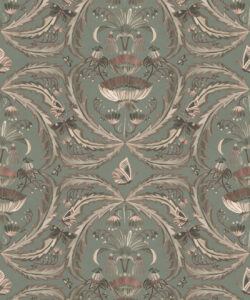 Magical Mariposa Wallpaper - Colorway: Mink - Swatch