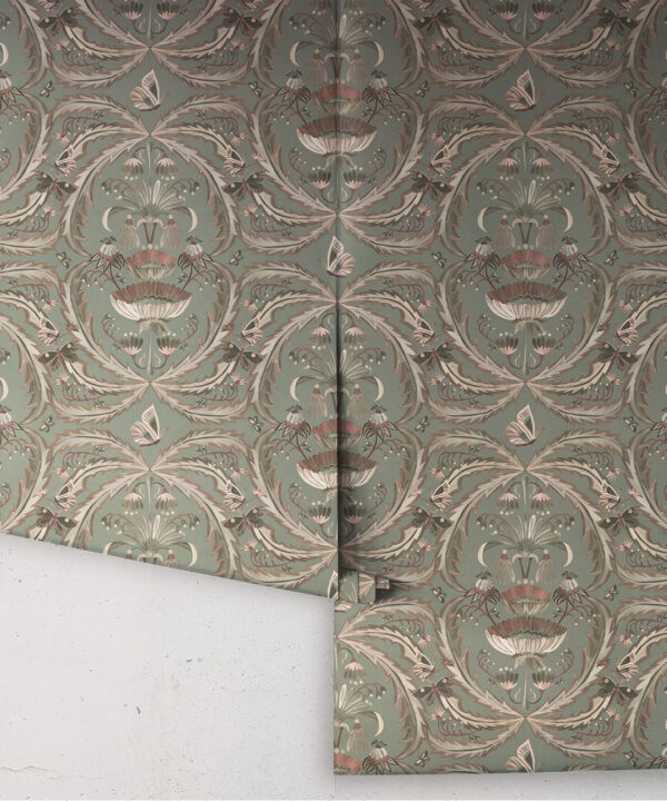 Magical Mariposa Wallpaper - Colorway: Mink - Rolls