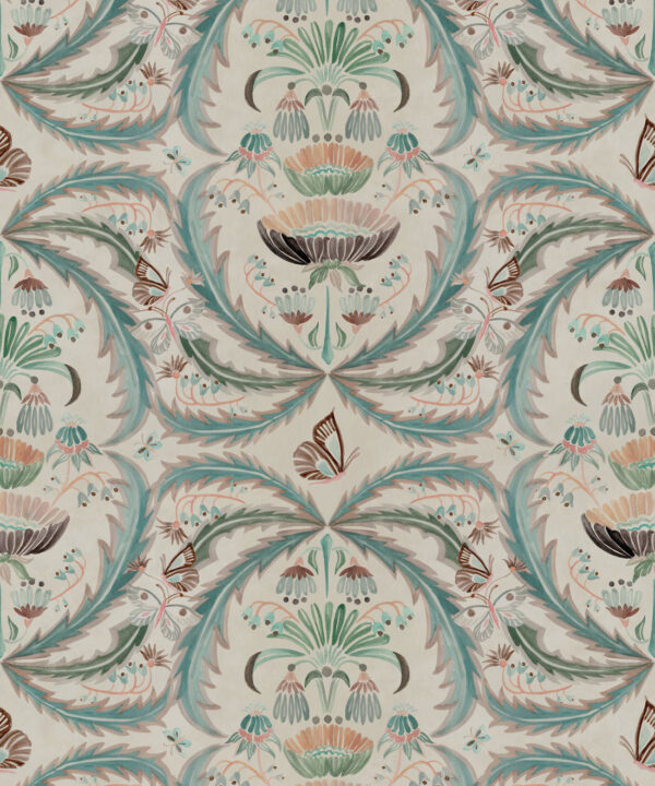 Magical Mariposa Wallpaper - Colorway: Morning Light - Swatch