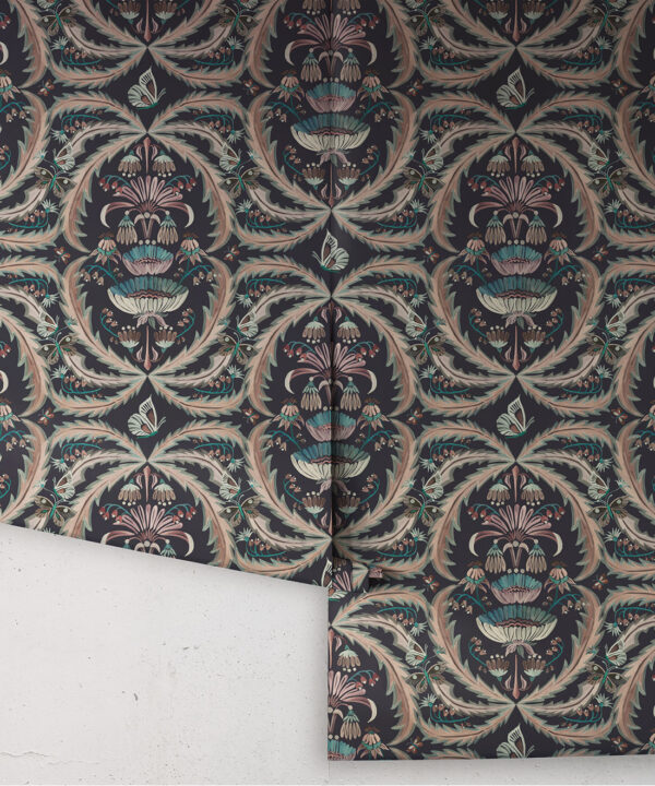 Magical Mariposa Wallpaper - Colorway: Summer Night - Rolls