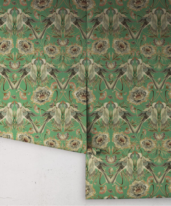 Paloma Wallpaper - Colorway: Spring Green - Rolls