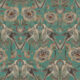 Paloma Wallpaper - Colorway: Teal - Swatch