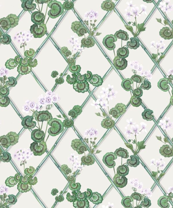 Primrose Garden Wallpaper - Maine House Interiors - Colorway: Lilac - Swatch