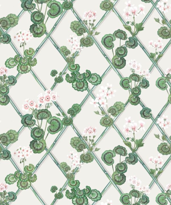 Primrose Garden Wallpaper - Maine House Interiors - Colorway: Pink - Swatch