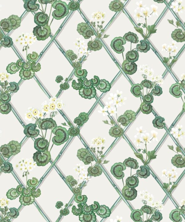 Primrose Garden Wallpaper - Maine House Interiors - Colorway: Yellow - Swatch