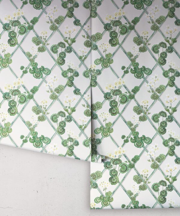 Primrose Garden Wallpaper - Maine House Interiors - Colorway: Yellow - Rolls