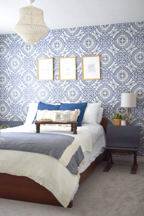 Heritage Tiles Wallpaper • Bedroom Wallpaper