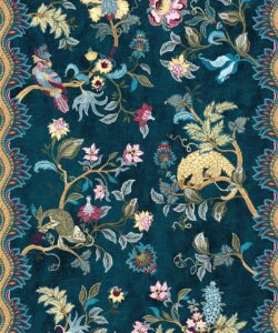 Fantasia Wilds Wallpaper - Wallpaper Republic - by Iryna Ruggeri - Nature’s Tapestry Collection - Colorway: Teal - Swatch