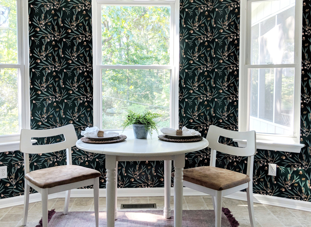 Olive Dapple Wallpaper • Kitchen Nook Wallpaper