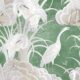 Water Birds Wallpaper - Bethany Linz - My Sydney Collection - Colourway: Emerald - Swatch