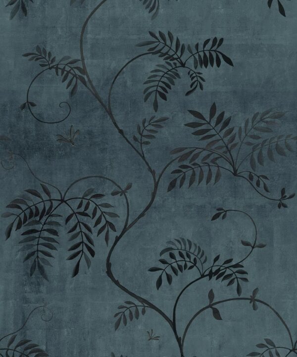 Wisteria Vine Wallpaper - Bethany Linz - My Sydney Collection - Colourway: Night - Swatch