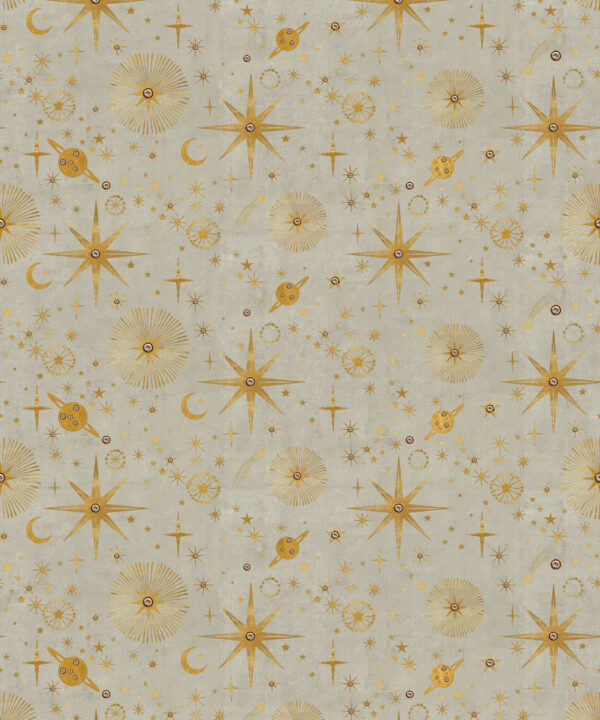 The Milky Way Wallpaper - Bethany Linz - My Sydney Collection - Colourway: Beige - Swatch