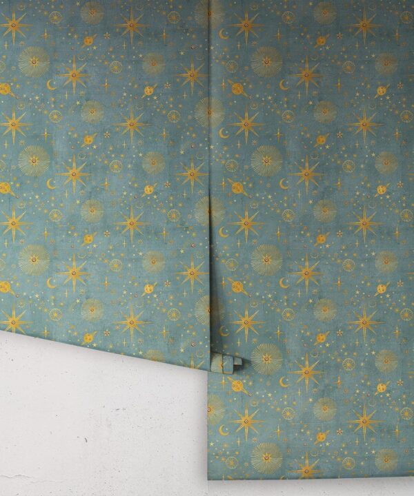 The Milky Way Wallpaper - Bethany Linz - My Sydney Collection - Colourway: French Blue - Rolls