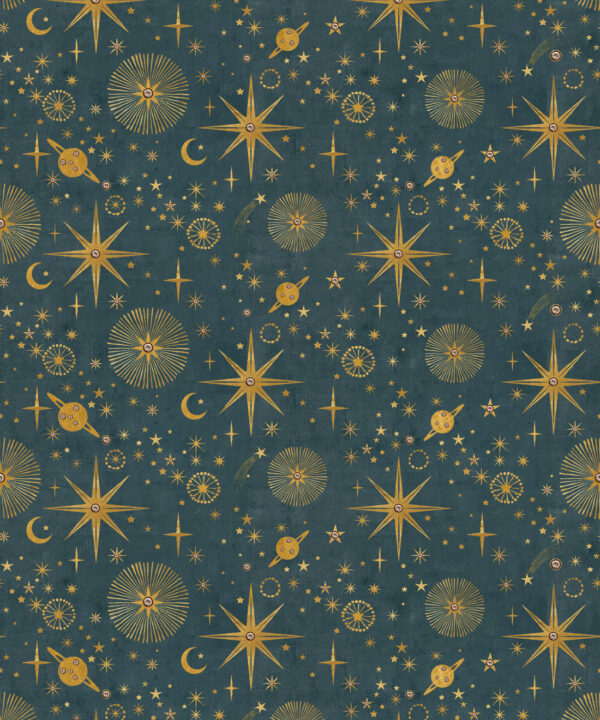 The Milky Way Wallpaper - Bethany Linz - My Sydney Collection - Colourway: Night Sky - Swatch