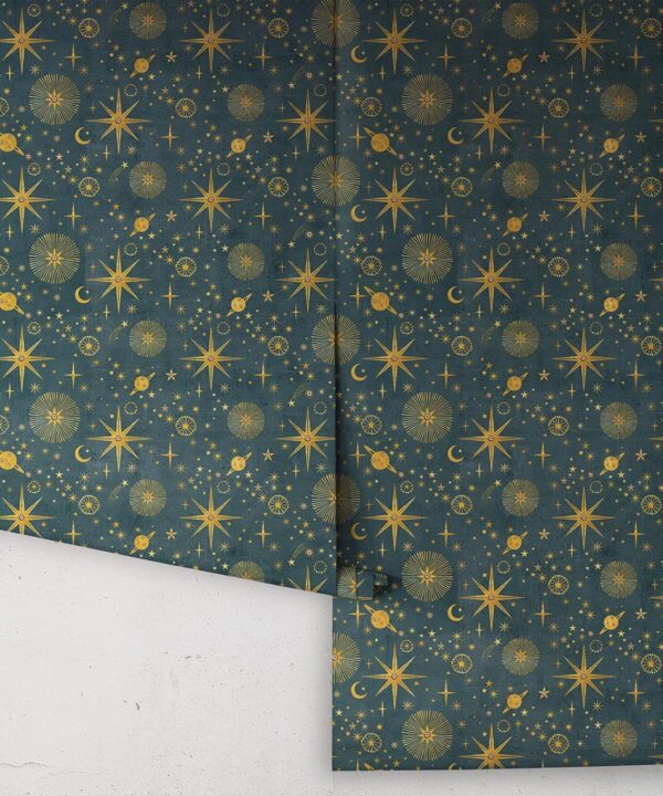 The Milky Way Wallpaper - Bethany Linz - My Sydney Collection - Colourway: Night Sky - Rolls