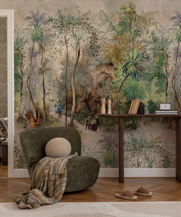 Botanical Gardens Mural - Bethany Linz - My Sydney Collection - Colourway: Original - Insitu