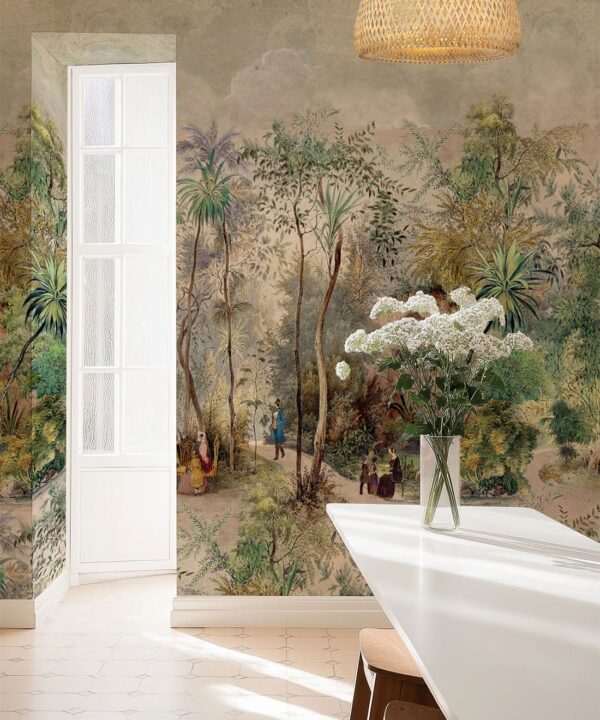 Botanical Gardens Mural - Bethany Linz - My Sydney Collection - Colourway: Original - Insitu