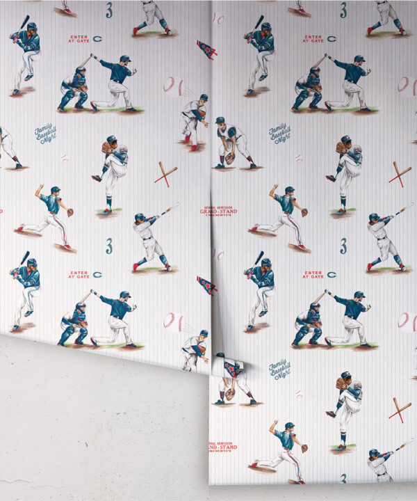 Baseball Wallpaper • Blue Crew • Rolls