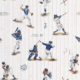 Baseball Wallpaper • Pinstripes • Swatch