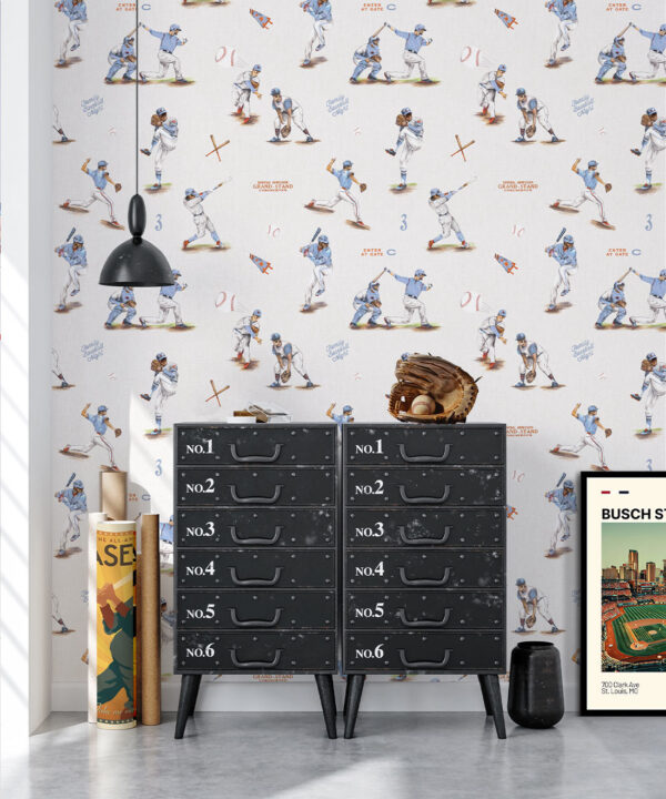 Baseball Wallpaper • Redbirds • Bedroom