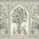 Pavilion Mural - Palace Grove Collection - M&K Studio - Swatch - Colorway: Linen