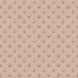Floret Wallpaper - Palace Grove Collection - M&K Studio - Swatch - Colorway: Antique Rose