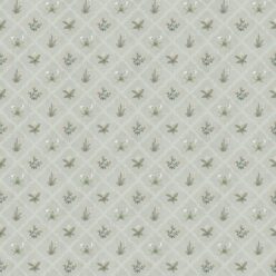 Floret Wallpaper - Palace Grove Collection - M&K Studio - Swatch - Colorway: Duck Egg
