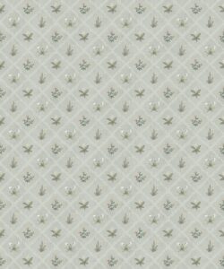 Floret Wallpaper - Palace Grove Collection - M&K Studio - Swatch - Colorway: Duck Egg