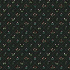 Floret Wallpaper - Palace Grove Collection - M&K Studio - Swatch - Colorway: Jewel