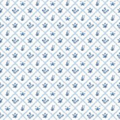 Floret Wallpaper - Palace Grove Collection - M&K Studio - Swatch - Colorway: Sapphire
