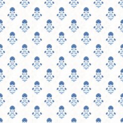 Marigold Wallpaper - Palace Grove Collection - M&K Studio - Swatch - Colorway: Sapphire