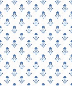 Marigold Wallpaper - Palace Grove Collection - M&K Studio - Swatch - Colorway: Sapphire