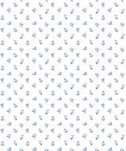 Posey Wallpaper - Palace Grove Collection - M&K Studio - Swatch - Colorway: Sapphire