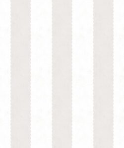 Scallop Stripe Wallpaper - Palace Grove Collection - M&K Studio - Swatch - Colorway: Ivory