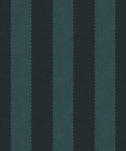 Scallop Stripe Wallpaper - Palace Grove Collection - M&K Studio - Swatch - Colorway: Topaz
