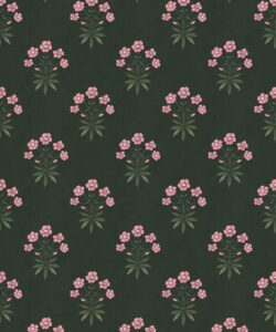 Geranium Wallpaper - Palace Grove Collection - M&K Studio - Swatch - Colorway: Jewel