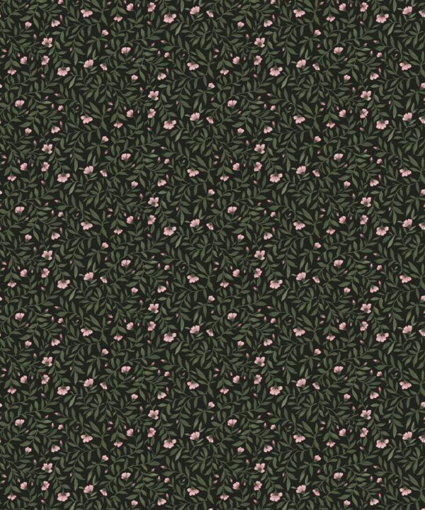 Wild Violet Wallpaper - Palace Grove Collection - M&K Studio - Swatch - Colorway: Jewel