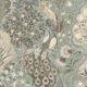 Peacock Garden Wallpaper - Palace Grove Collection - M&K Studio - Swatch - Colorway: Duck Egg