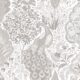 Peacock Garden Wallpaper - Palace Grove Collection - M&K Studio - Swatch - Colorway: Ivory