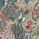 Peacock Garden Wallpaper - Palace Grove Collection - M&K Studio - Swatch - Colorway: Kesar
