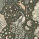 Peacock Garden Wallpaper - Palace Grove Collection - M&K Studio - Swatch - Colorway: Cobalt