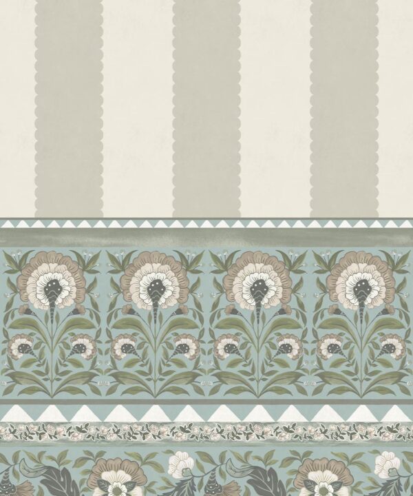 Pietra Mural - Palace Grove Collection - M&K Studio - Swatch - Colorway: Duck Egg