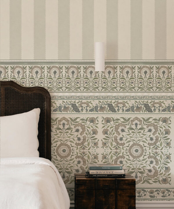 Pietra Mural - Palace Grove Collection - M&K Studio - Insitu - Colorway: Linen