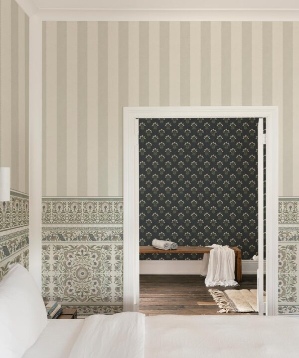 Pietra Mural - Palace Grove Collection - M&K Studio - Insitu - Colorway: Linen