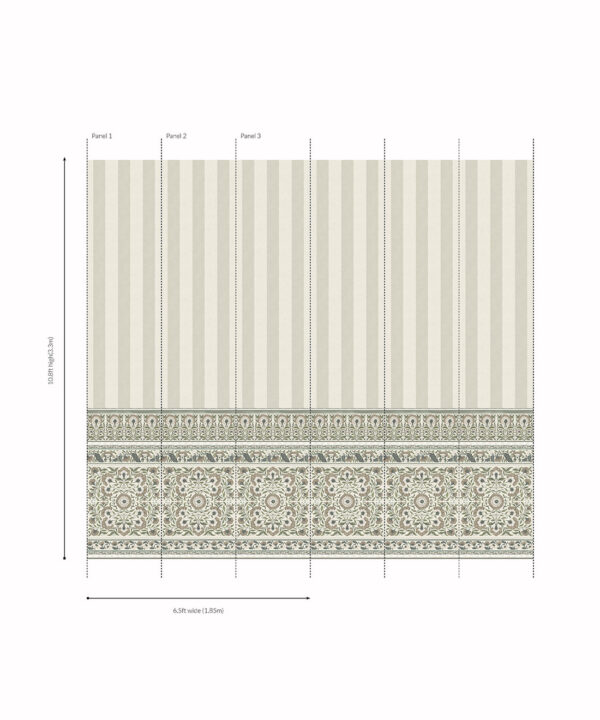 Pietra Mural - Palace Grove Collection - M&K Studio - Roll - Colorway: Linen