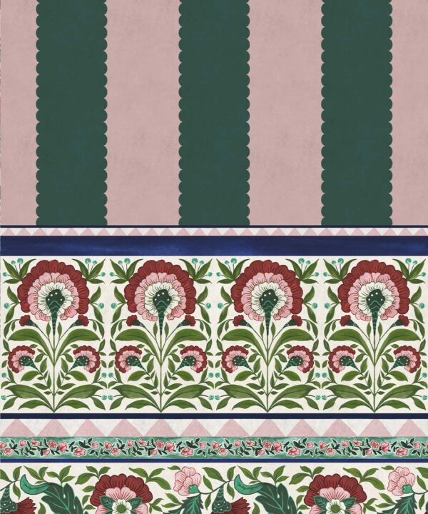 Pietra Mural - Palace Grove Collection - M&K Studio - Swatch - Colorway: Ruby