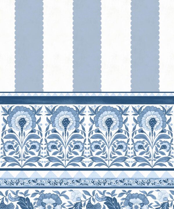 Pietra Mural - Palace Grove Collection - M&K Studio - Swatch - Colorway: Sapphire